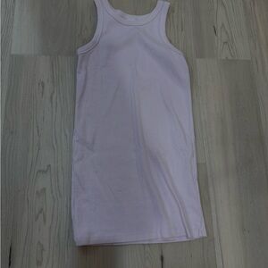 Zara Light Pink Ribbed mini dress sz 13/14